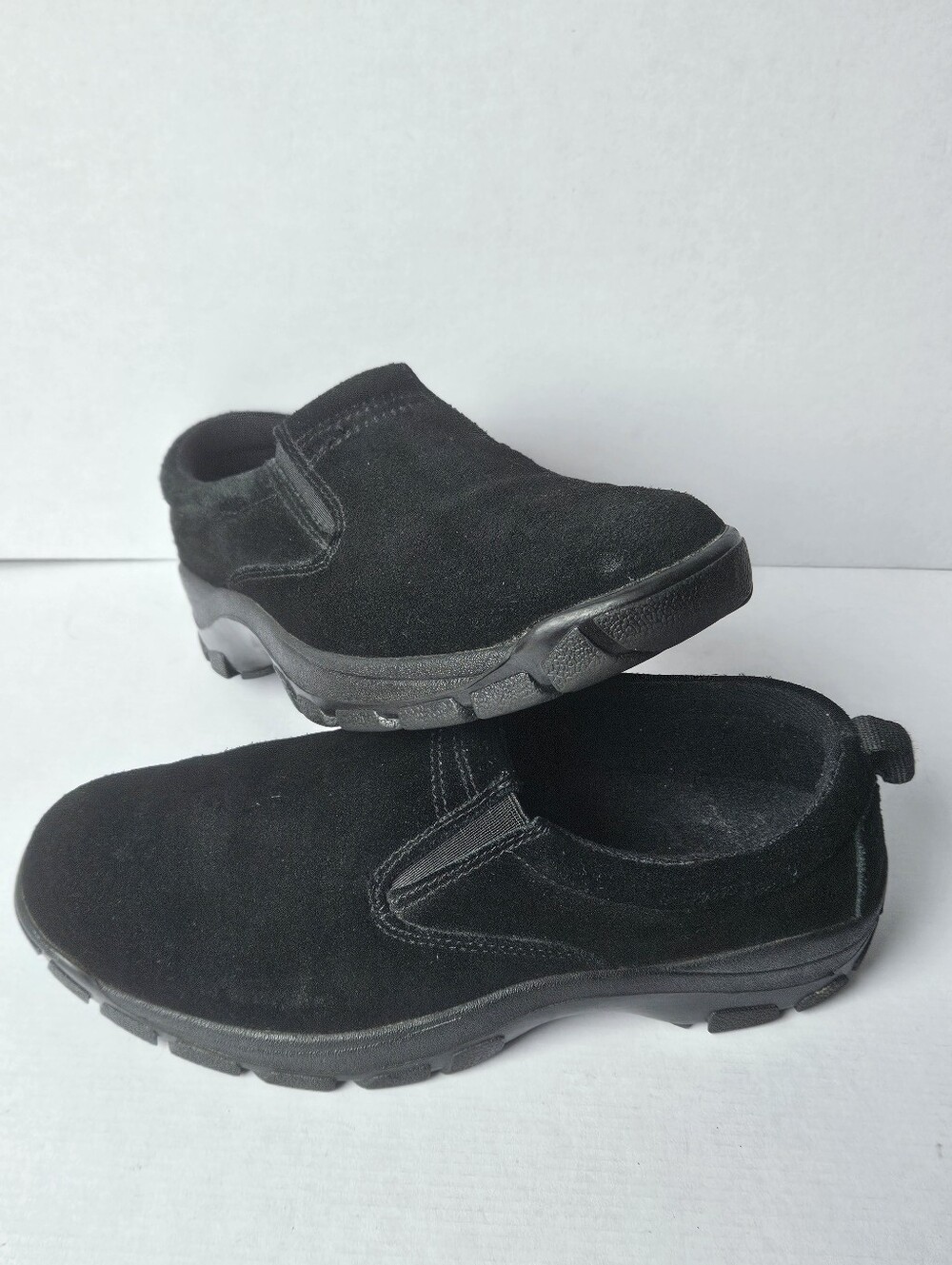 RedHead Men's Black Suede Slip On Shoes Casual Walking Loafers Size 8.5